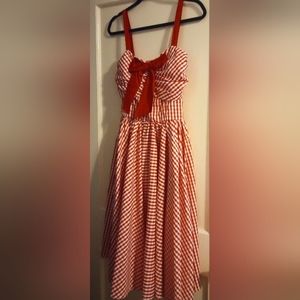 Unique Vintage NWOT gingham dress L